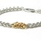Silver and Gold Fill Bracelet, mixed metals jewelry, light weight bracelet accessory, gold accent product 2